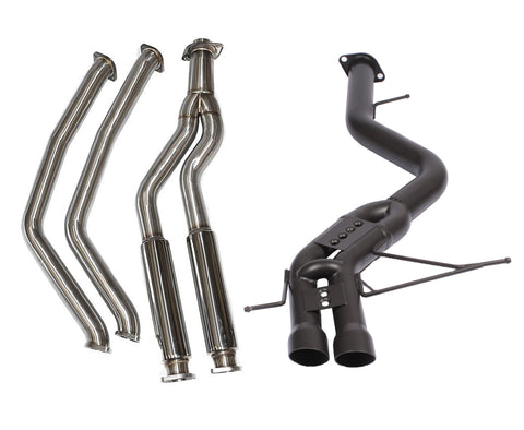 Berk Technology BMW 135i Downpipe Back Race Exhaust with Muffler Delete - Ceramic Coated